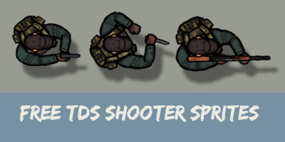 Free Top Down Shooter/Player Sprites.