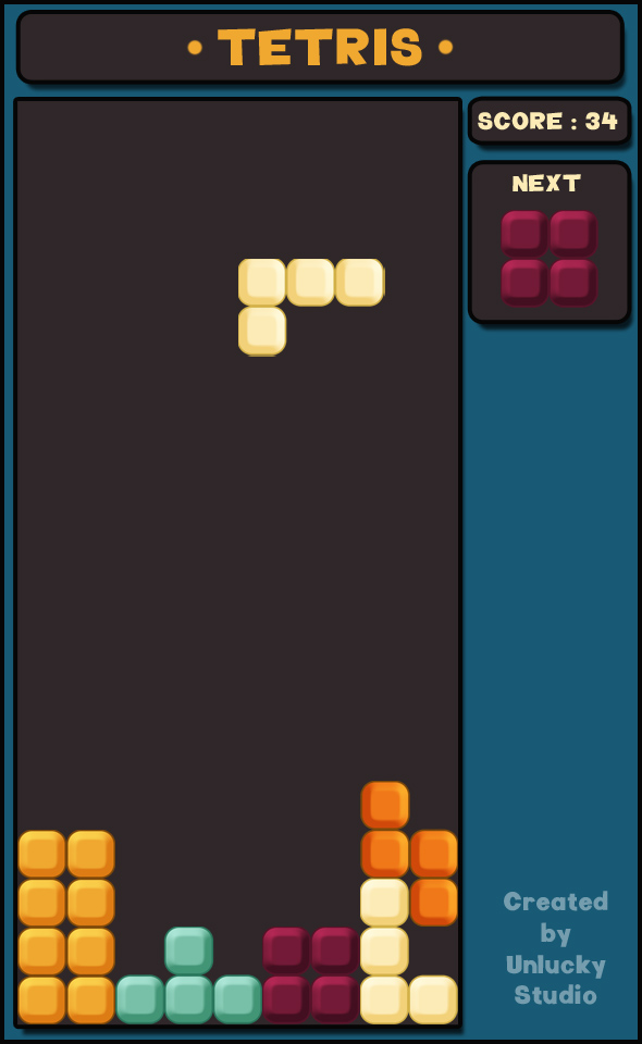 FREE GAME ART/ASSETS #15 – TETRIS GAME ASSETS - UnLucky Studio